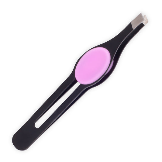 Big Gripper Slant Tip Tweezers - Stainless Steel